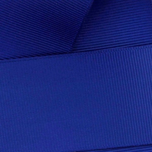 Cobalt Grosgrain Ribbon Solid Choose Width and Length