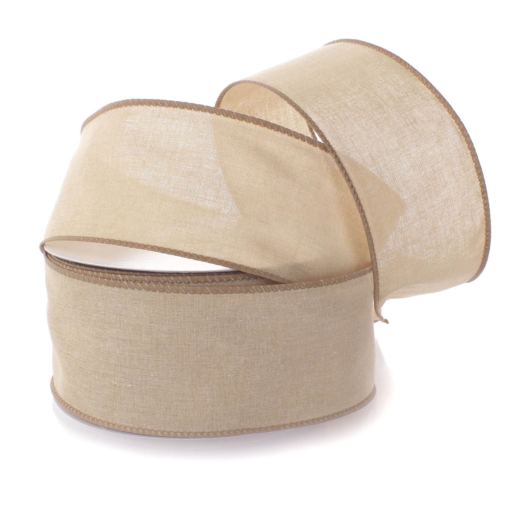 Linen Ribblon Natural Wired Linen Ribbon Choose Width and Length Fall Rustic - Etsy