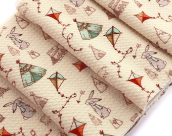 Playtime Teepees Liverpool Bullet Stretch Fabric by the Yard or 6" Strips