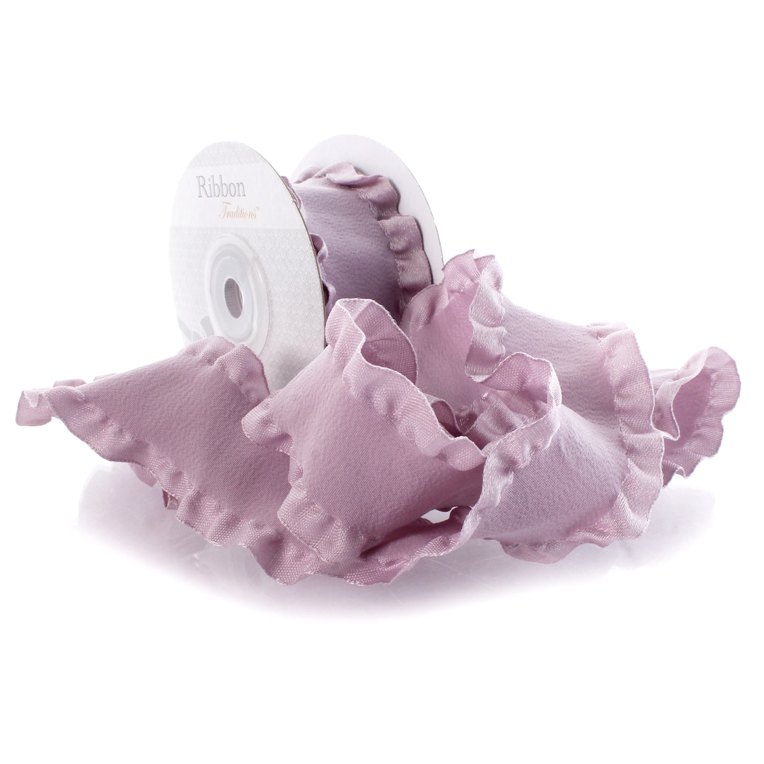 Satin Ruffle Ribbon 1.5