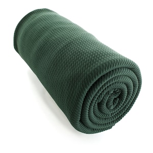 Forest Green Solid Liverpool Bullet Stretch Fabric by the Yard or 6 inch Strips