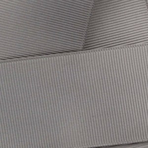 Silver Grosgrain Ribbon Solid Choose Width and Length