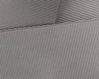 Silver Grosgrain Ribbon Solid Choose Width and Length