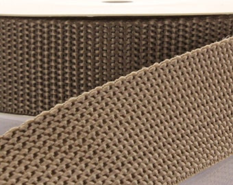 Mocha Key Fob PP Webbing - Choose Length
