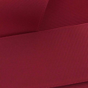 Scarlet Grosgrain Ribbon Solid Choose Width and Length
