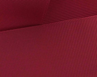 Scarlet Grosgrain Ribbon Solid Choose Width and Length