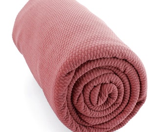 Rosy Mauve Solid Liverpool Bullet Stretch Fabric by the Yard or 6" Strips
