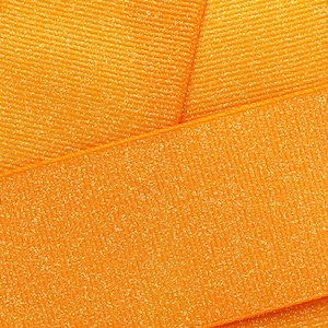 Cinta de grosgrain con purpurina deslumbrante de oro amarillo: elija ancho / largo