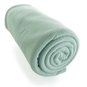 Light Sage Green Solid Liverpool Bullet Stretch Fabric by the Yard or 6 inch Strips
