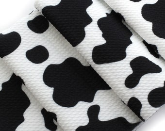 Black Cow Liverpool Bullet Stretch Fabric by the Yard or 6&quot; Strips
