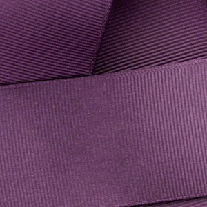 Amethyst Grosgrain Ribbon Solid Choose Width and Length