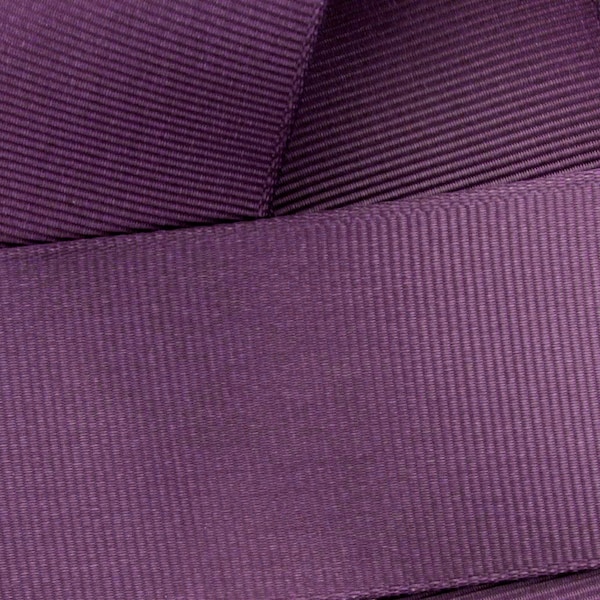 Amethyst Grosgrain Ribbon Solid- Choose Width / Length