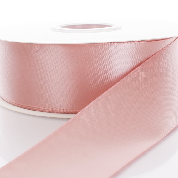 Rose Gold Satin Ribbon 1/8 Inches x 100 Yards, Solid Color Fabric Rose Pink  Ribbon for Gift Wrapping, Crafts, Hair Bows Making, Wreath, Wedding Party