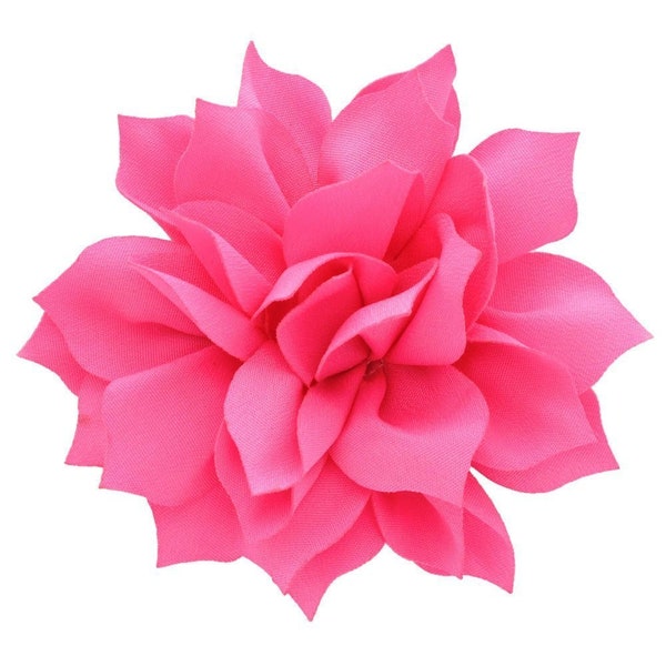 Hot Pink (2 pcs) Medium Petal Blossom Hair Flowers