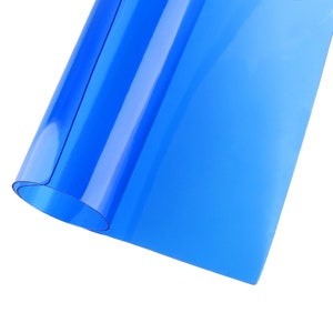 Transparenta geléark kungblå