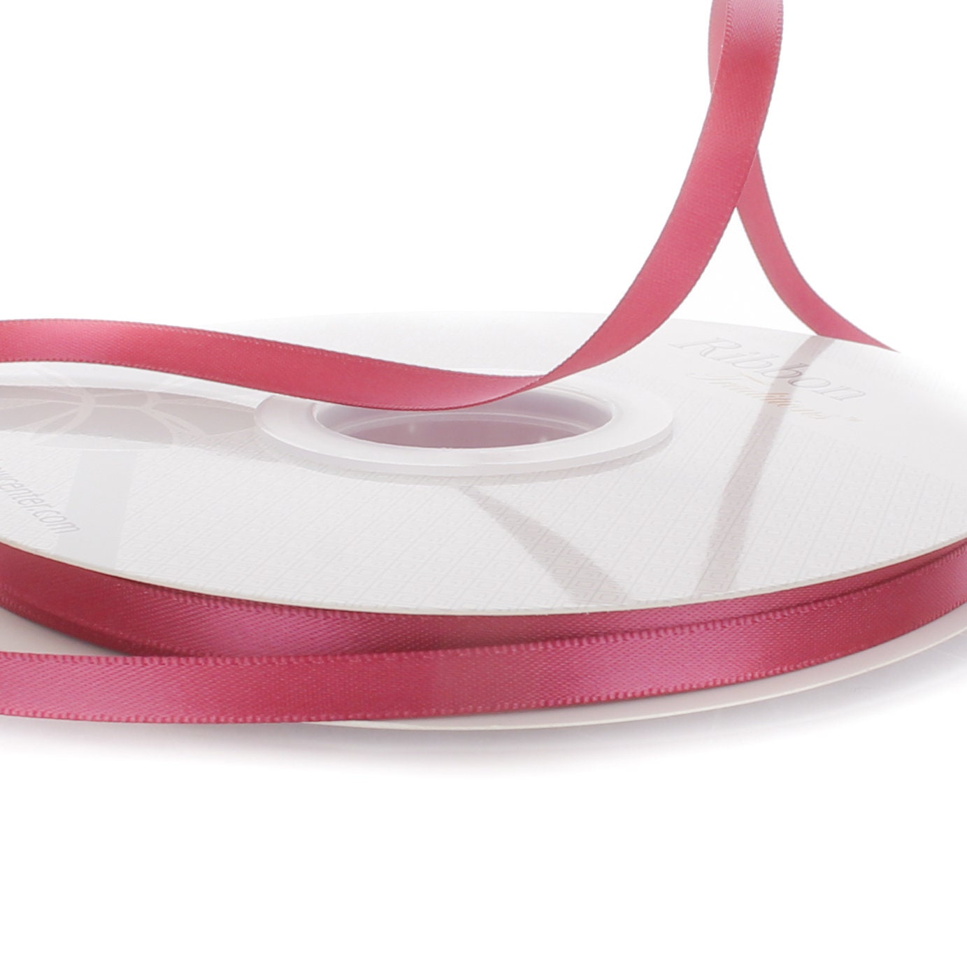 Rose Ribbon Matte Ribbed Rosy Mauve Double Face Satin Ribbon - Choose Width / Length - Etsy