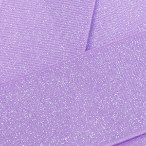 Lavendel Dazzle Glitzer Ripsband- Wählen Sie Breite / Länge