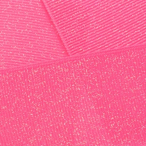 Hot Pink Dazzle Glitter Ripsband - Breite / Länge wählen