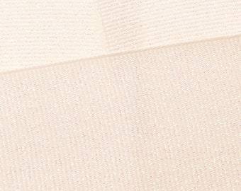 Champagne Dazzle Glitter Grosgrain Ribbon- Choose Width / Length