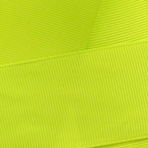 Lime Green Grosgrain Ribbon Solid Choose Width and Length