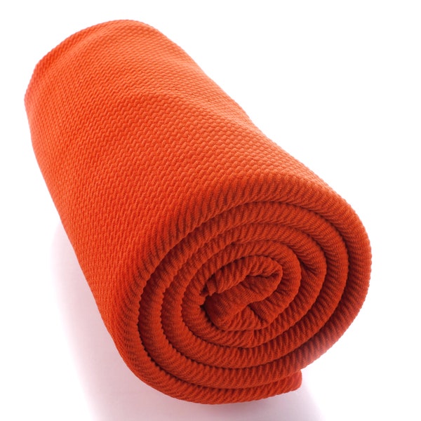 Orange Solid Liverpool Bullet Stretch Fabric by the Yard or 6 inch Strips