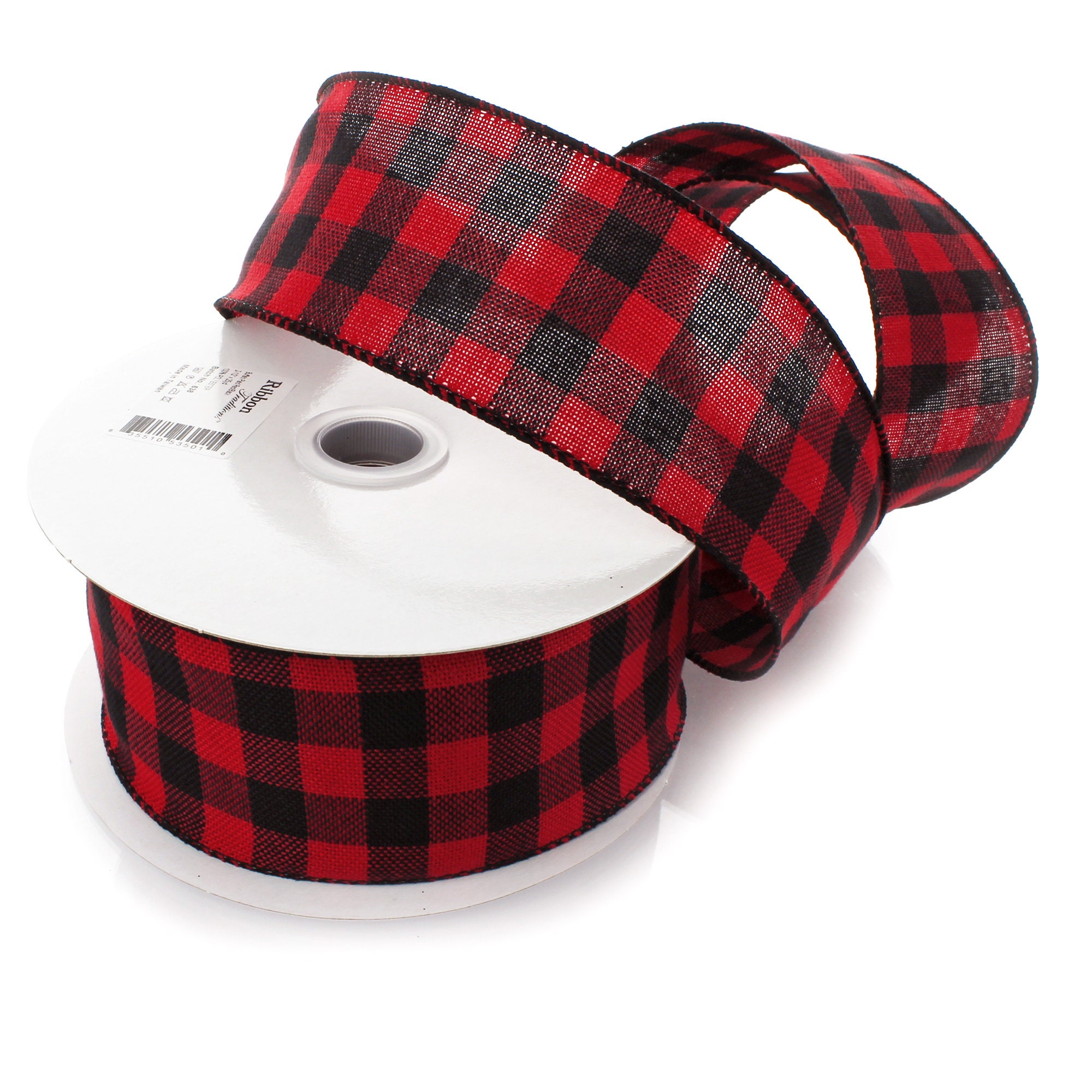 2 1/2 Wired Ribbon Buffalo Plaid Red and Black Check - Etsy 2 1/2 Wired Ribbon Buffalo Plaid Red and Black Check - Etsy