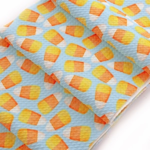 Retro Candy Corn Mineral Blue Liverpool Bullet Stretch Fabric by the Yard or 6 inch Strips