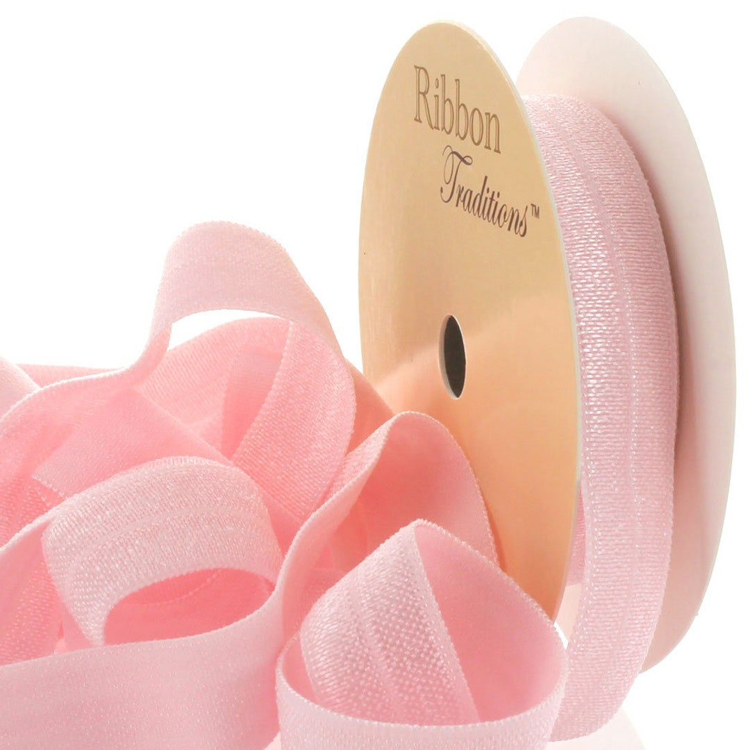 Pink Fold Over Elastic Ribbon 5/8 Wide by the Yard -  Canada