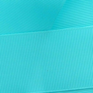 Turquoise Ribbed Ribbon Light Turquoise Grosgrain Ribbon Solid Choose Width and Length - Etsy