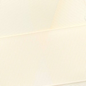 Ivory Grosgrain Ribbon Solid Choose Width and Length