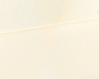 Ivory Grosgrain Ribbon Solid Choose Width and Length