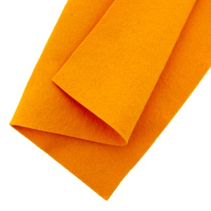 Golden Yellow 40% Merino Wool Blend Felt Crafting Sheets sz A4