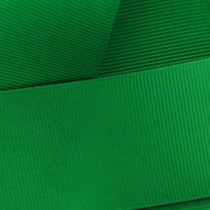 Emerald Grosgrain Ribbon Solid Choose Width and Length