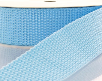 Sky Blue Key Fob PP Webbing - Choose Length