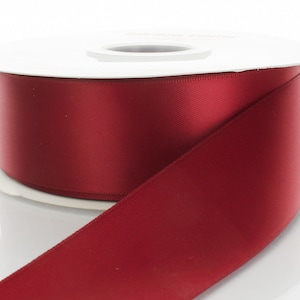 Scarlet Double Face Satin Ribbon - Choose Width / Length