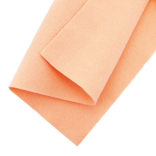 Barely Peach 40% Merino Wool Blend Felt Crafting Sheets sz A4