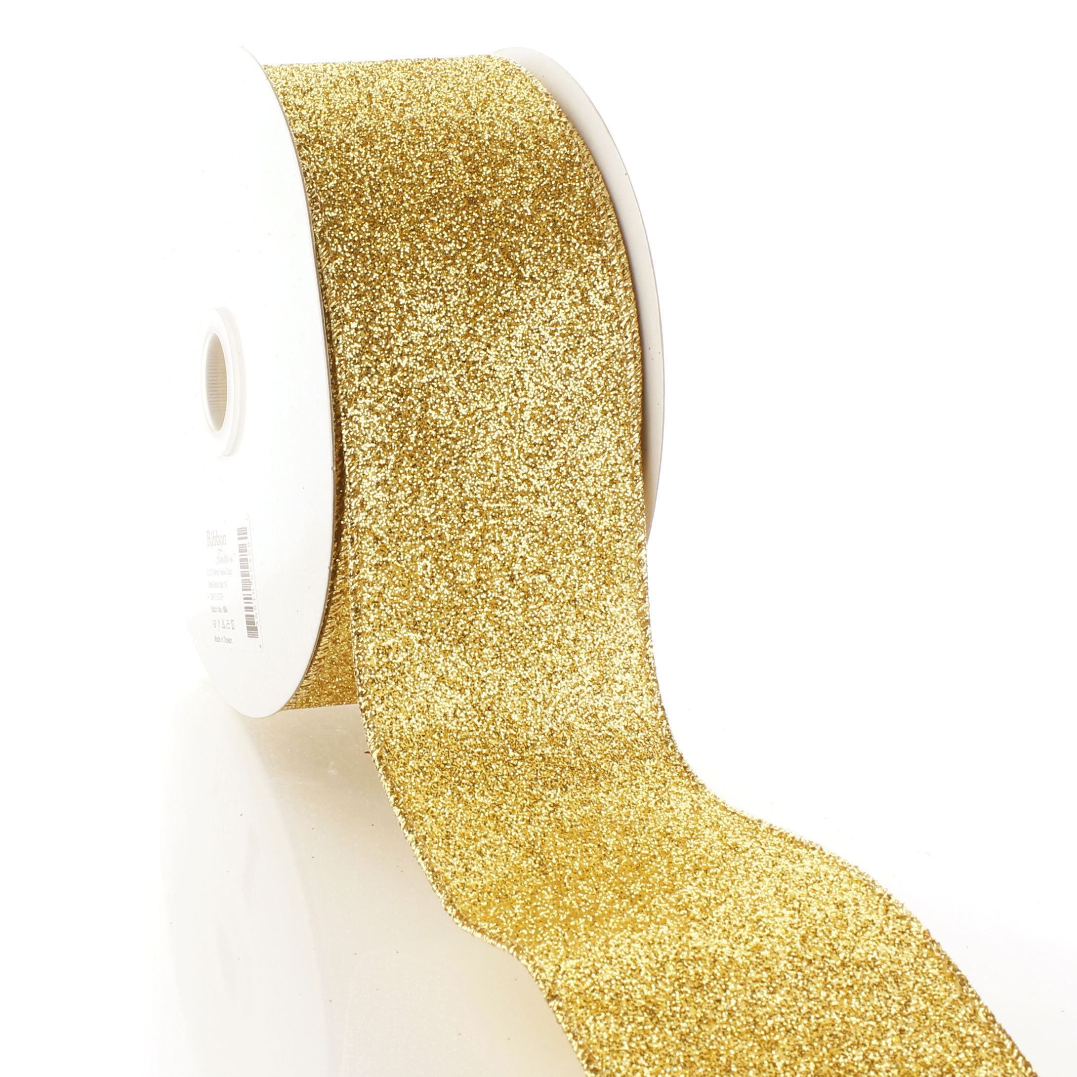Yellow Shimmer Ribbons 2 1/2
