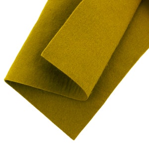 Avocado Green 40% Merino Wool Blend Felt Crafting Sheets sz A4