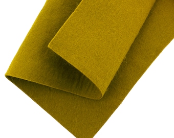 Avocado Green 40% Merino Wool Blend Felt Crafting Sheets sz A4