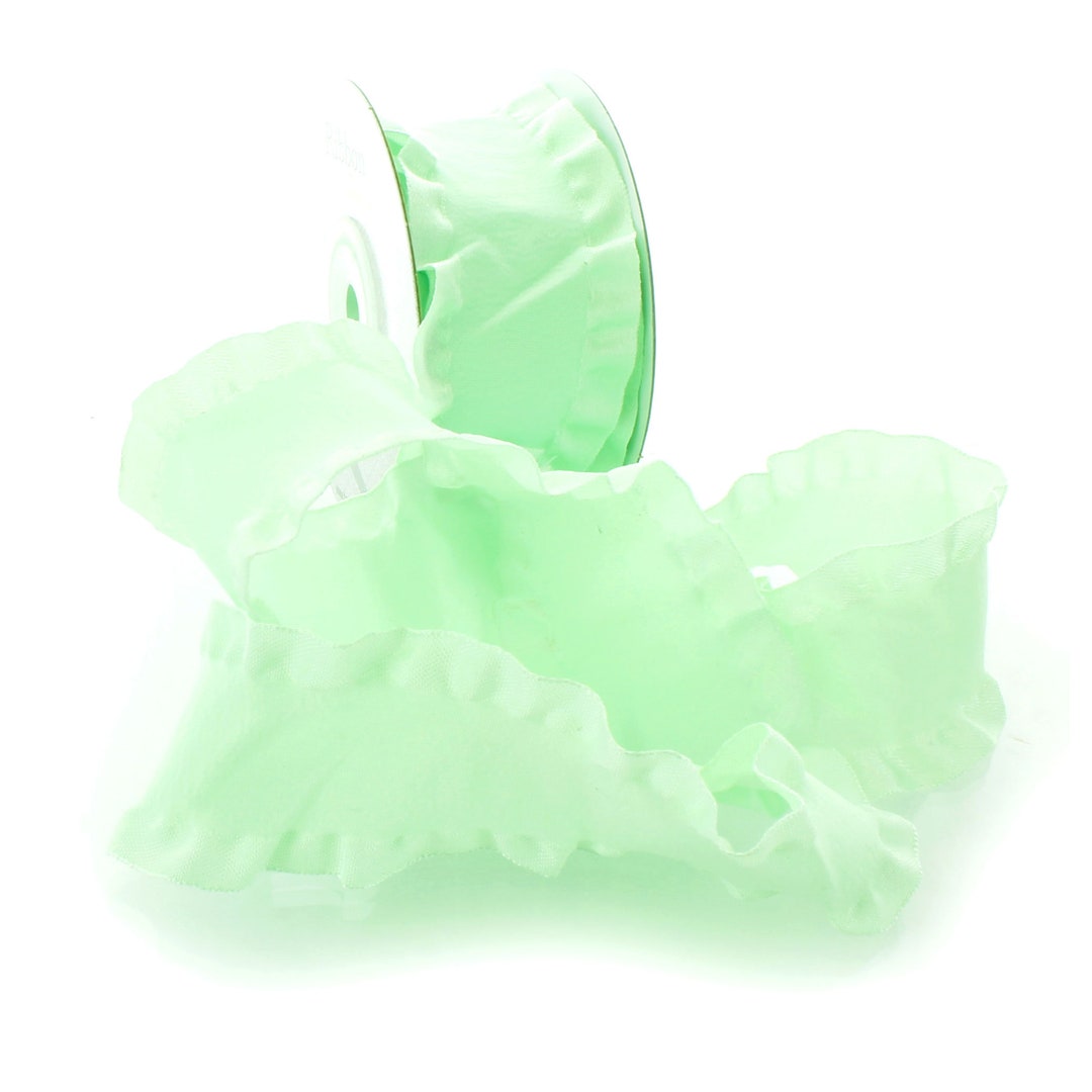 Satin Ruffle Ribbon 1.5