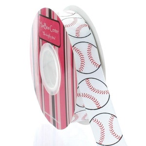 Cinta de grosgrain de béisbol de 7/8 de pulgada - Elija la longitud
