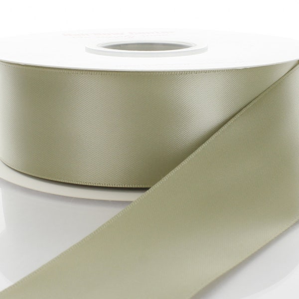 Rustic Sage Double Face Satin Ribbon - Choose Width / Length