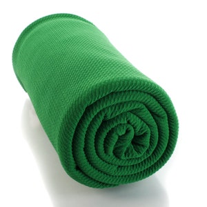 Emerald Green Solid Liverpool Bullet Stretch Fabric by the Yard or 6 inch Strips