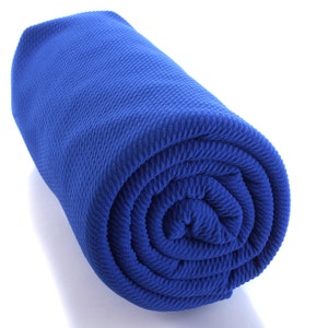Royal Blue Solid Liverpool Bullet Stretch Fabric by the Yard or 6 inch Strips