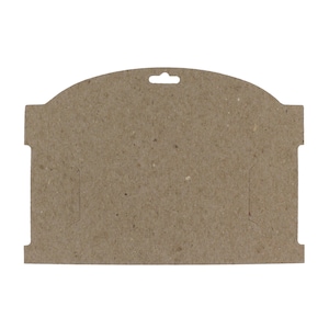 Tarjetas de presentación de diadema y lazo para el pelo de color marrón Kraft, 50 unidades
