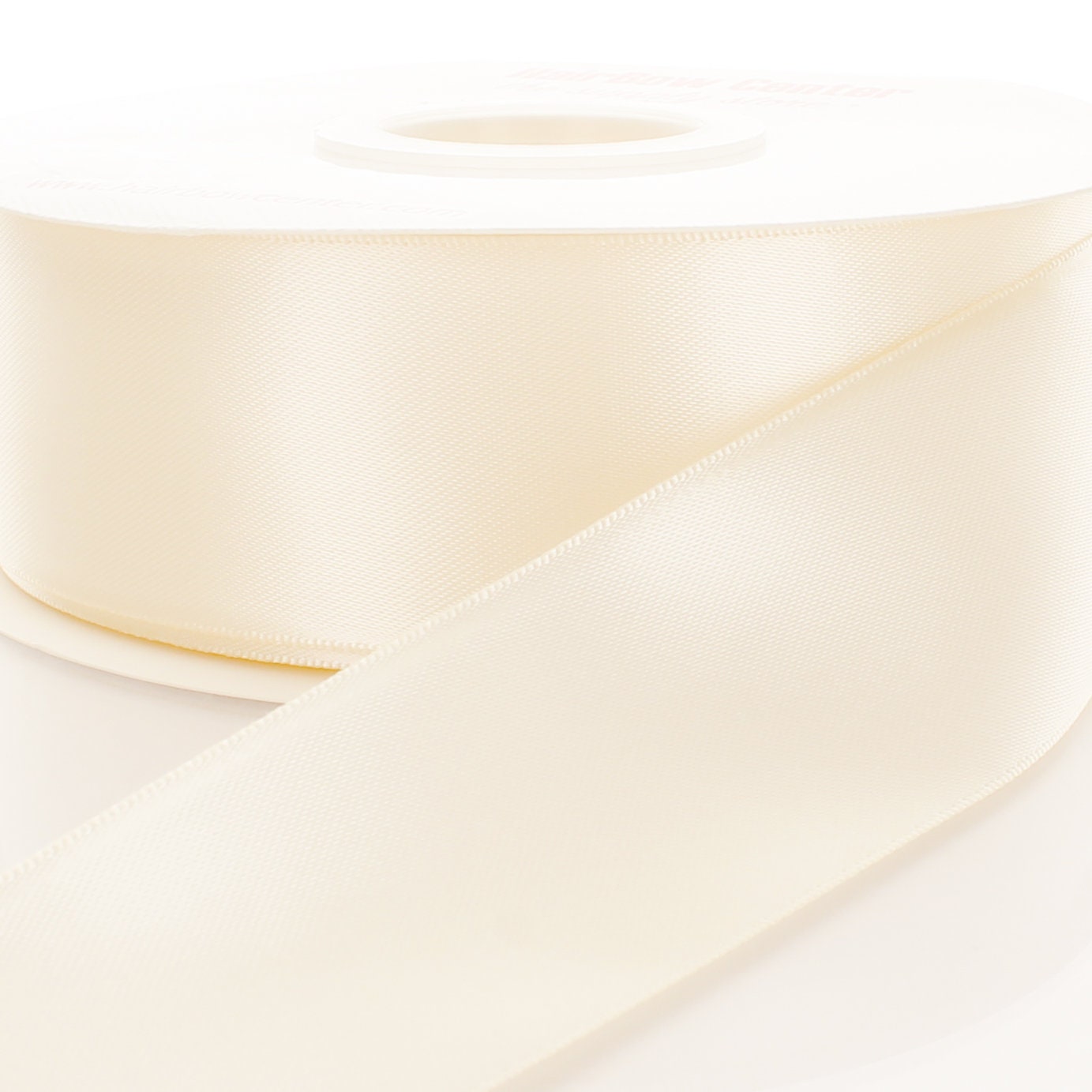 1-1/2 Inch (40mm) X 100 Yards White Wide Satin Ribbon Solid Fabric Ribbon  For Gift Wrapping Chair Sash Valentine's Day Wedding Birthday Party Decorati