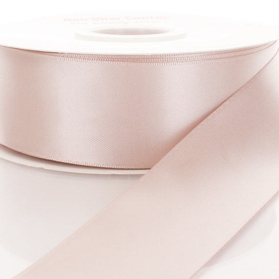 Ivory Double Faced Satin Ribbon for Crafts, 5/8 x 100 Yards by