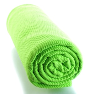 Neon Green Solid Liverpool Bullet Stretch Fabric by the Yard or 6 inch Strips