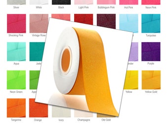 1,5-calowa wstążka grosgrain Dazzle Glitter, dostępna w 33 kolorach, wybierz kolor/długość