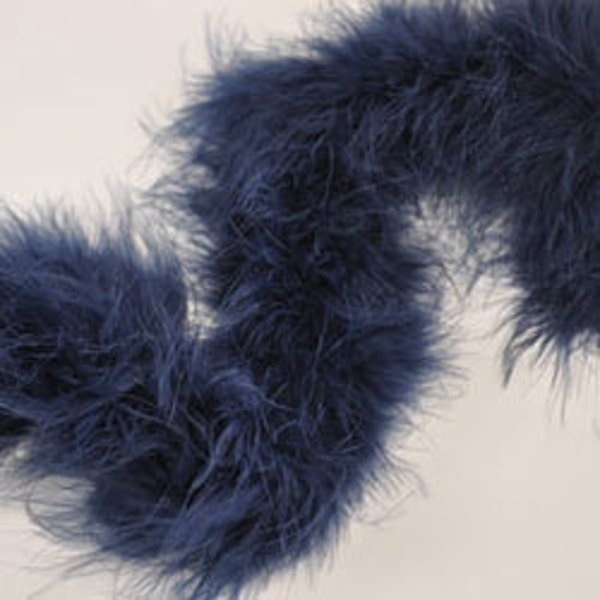 Marabou Boa Navy 18"